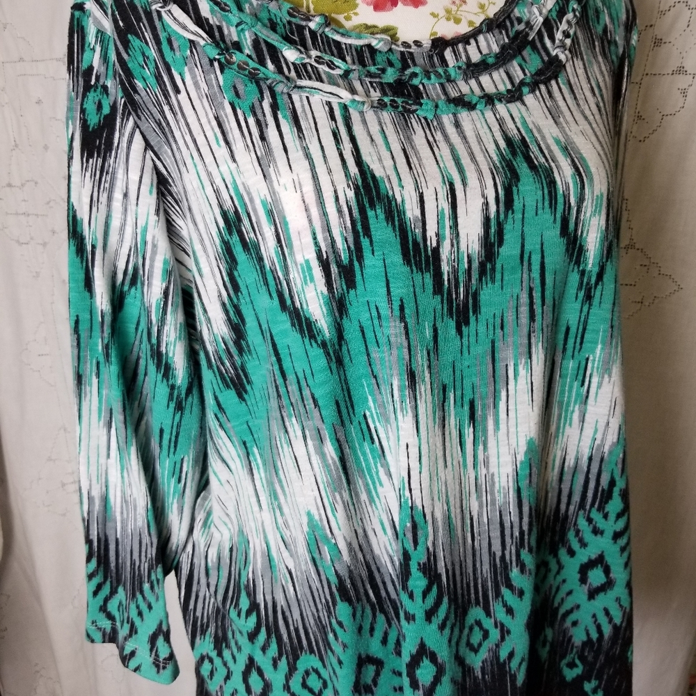 Alfred Dunner,size 1X,Pullover blouse with 3/4 sl.